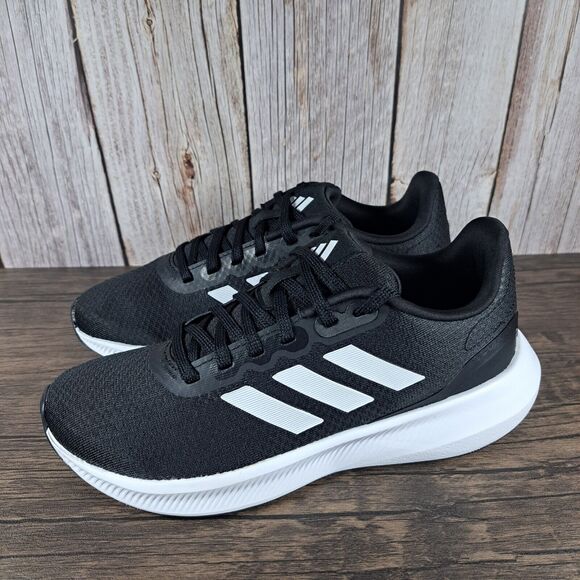 Adidas Runfalcon 3 Running Shoes Women's Sz 6 Black White (VGC) *Read* - Picture 1 of 9